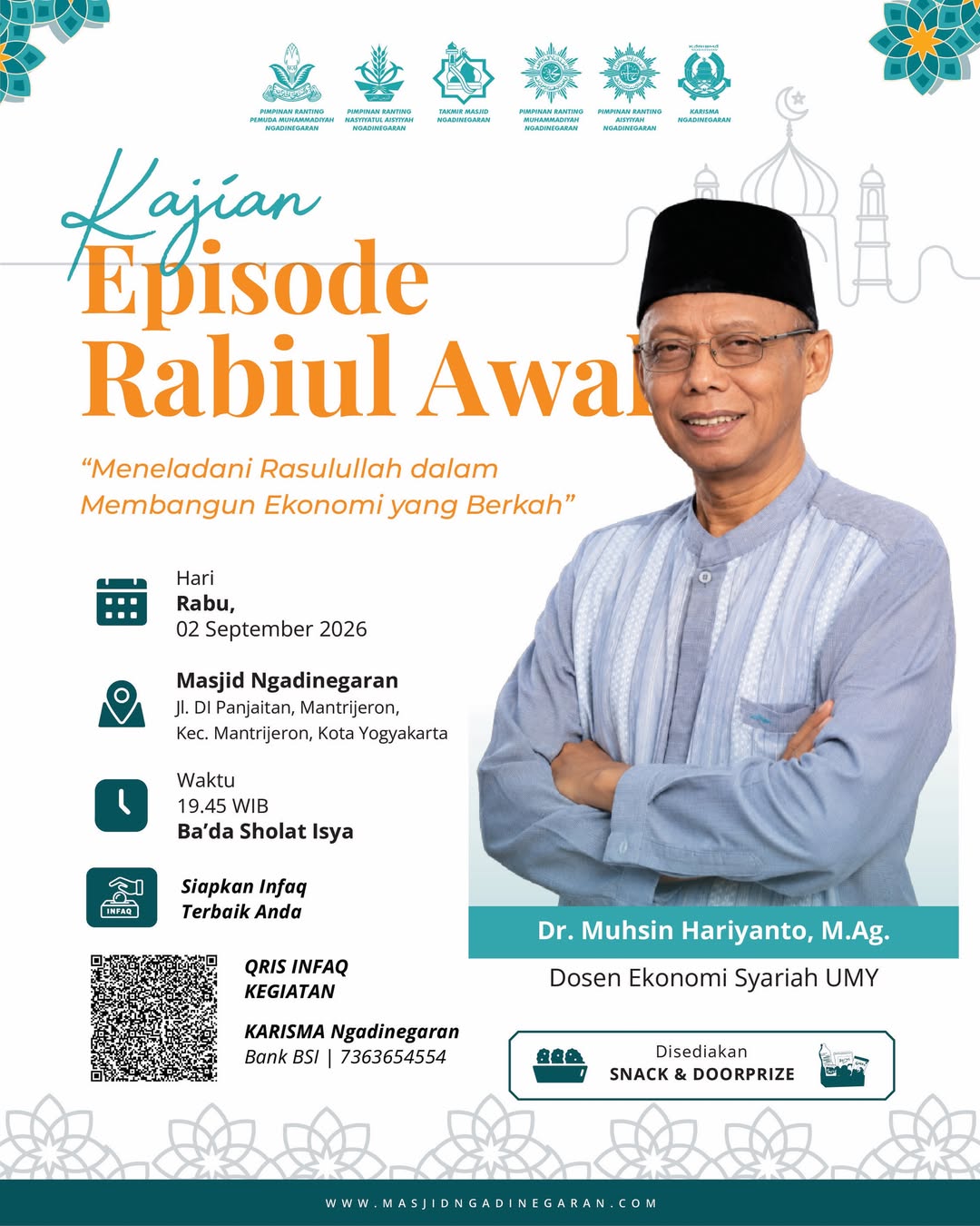 Poster Meneladani Rasulullah ﷺ dalam Membangun Ekonomi yang Berkah