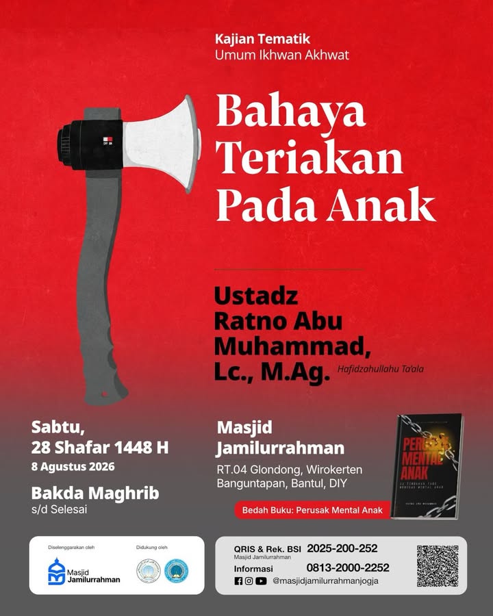 Poster Bahaya Teriakan pada Anak