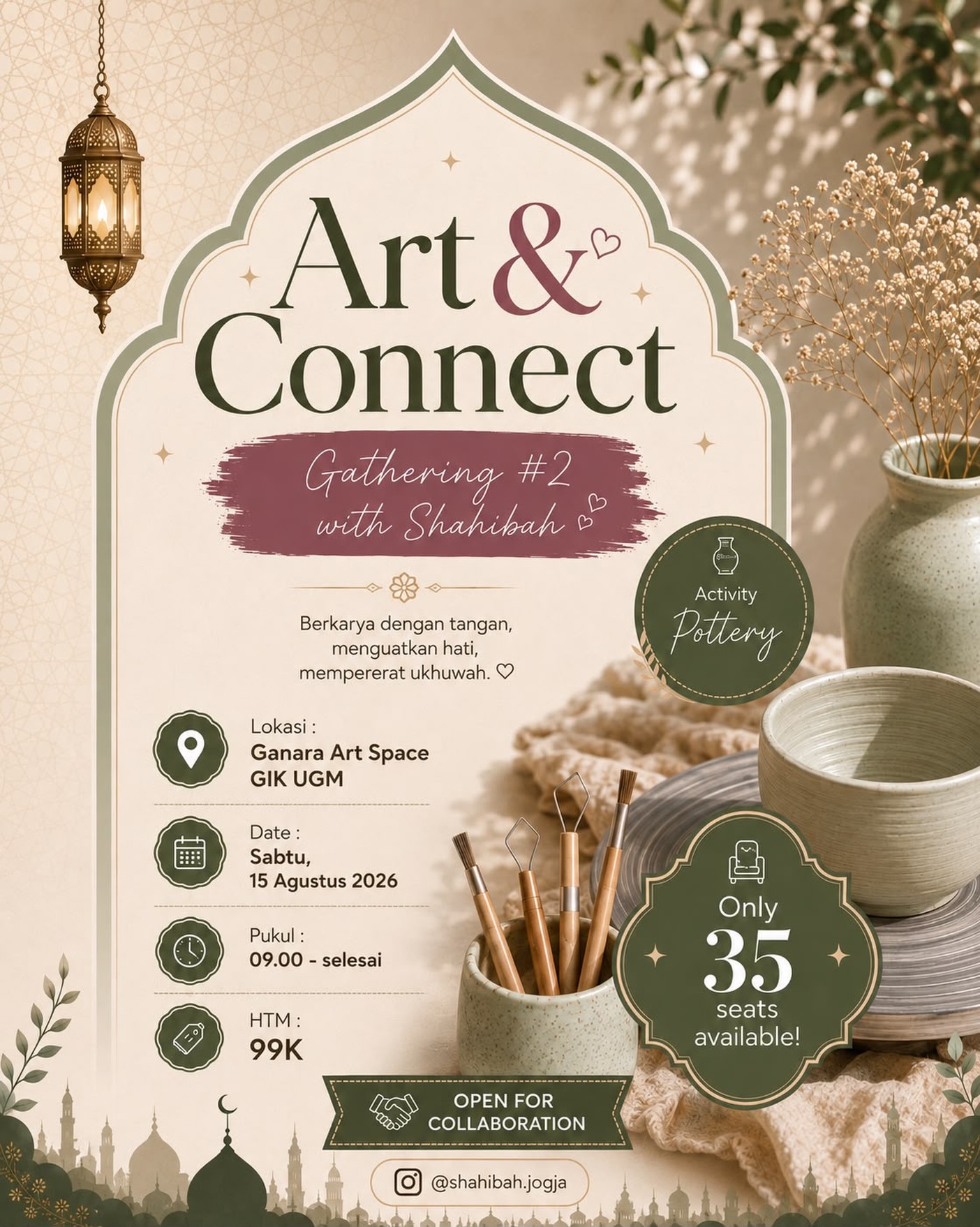 Poster Art & Connect - Gathering #2 with Shahibah